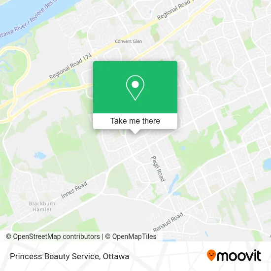 Princess Beauty Service map