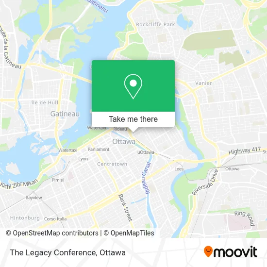 The Legacy Conference map