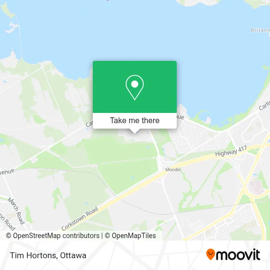 Tim Hortons map