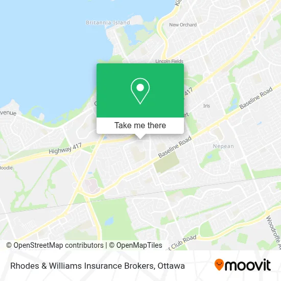 Rhodes & Williams Insurance Brokers map