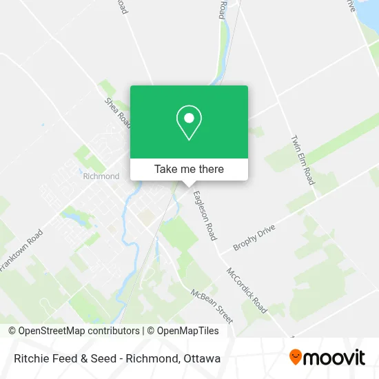 Ritchie Feed & Seed - Richmond map