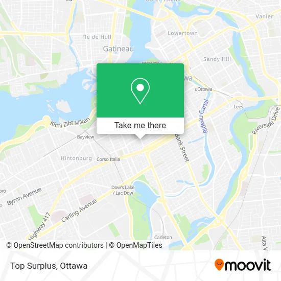 Top Surplus map
