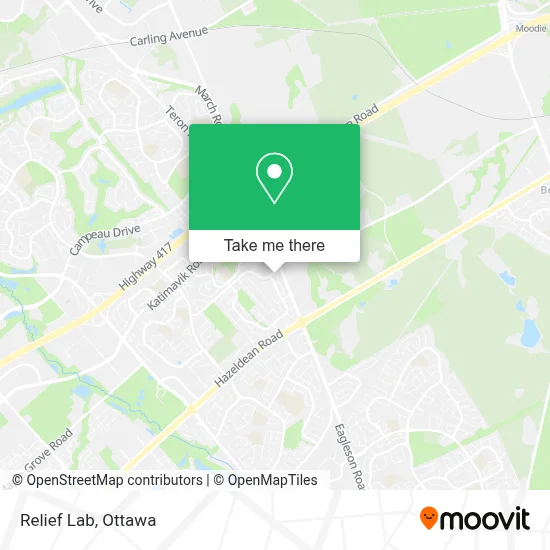 Relief Lab map