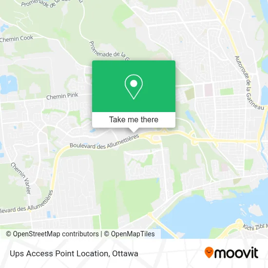 Ups Access Point Location map