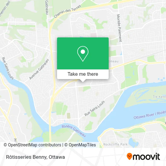 Rôtisseries Benny map