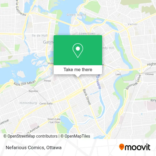 Nefarious Comics map
