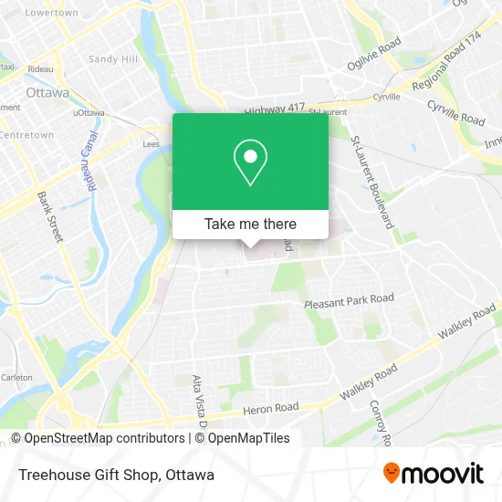 Treehouse Gift Shop map