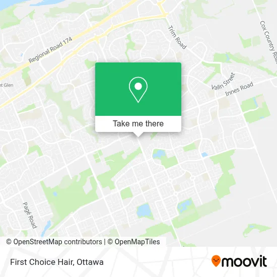 First Choice Hair map