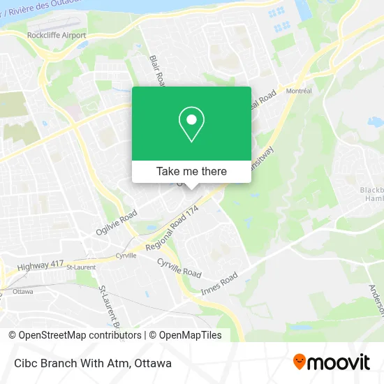 Cibc Branch With Atm map