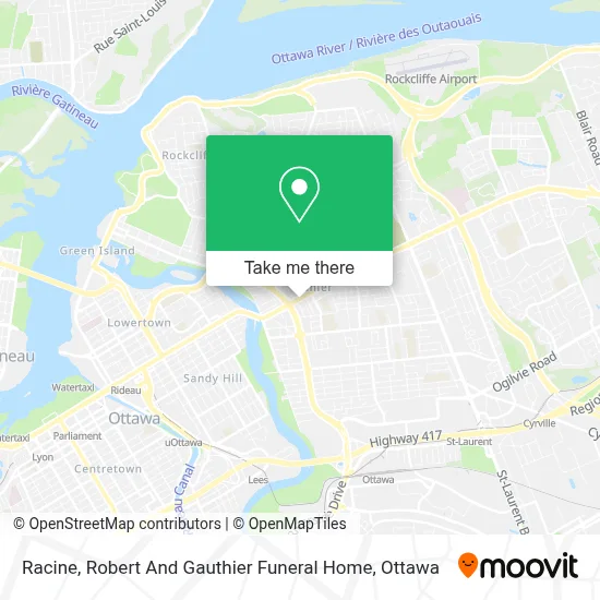 Racine, Robert And Gauthier Funeral Home map