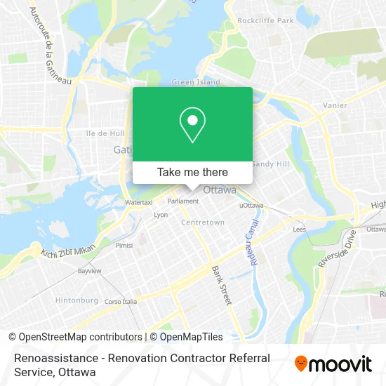 Renoassistance - Renovation Contractor Referral Service map