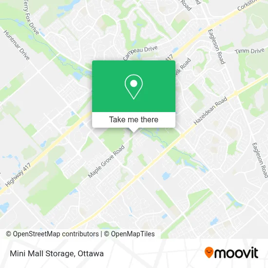 Mini Mall Storage map