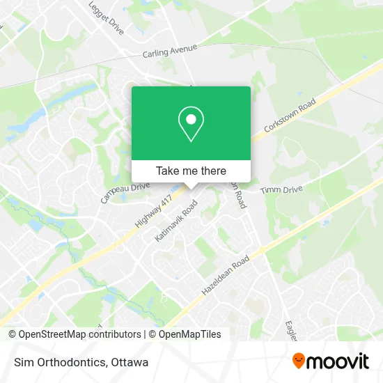 Sim Orthodontics map