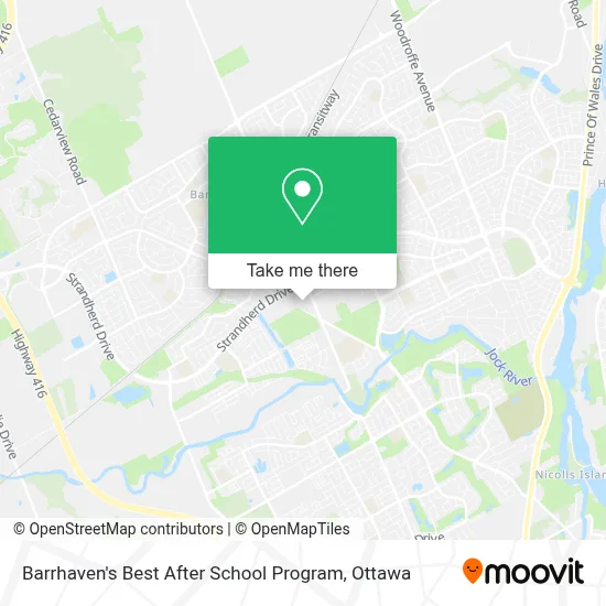Barrhaven's Best After School Program map