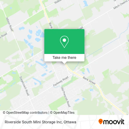 Riverside South Mini Storage Inc map