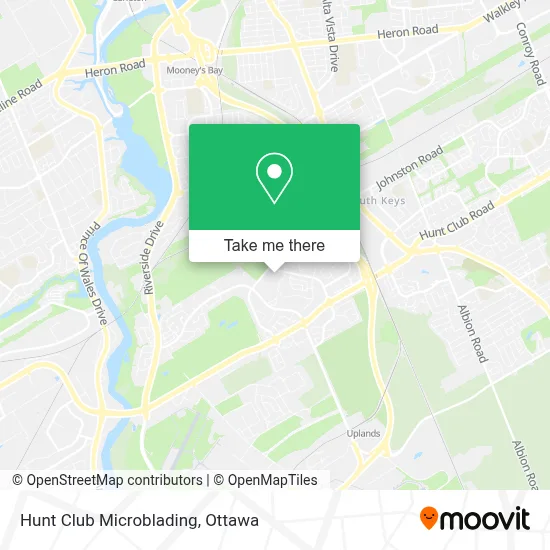 Hunt Club Microblading map