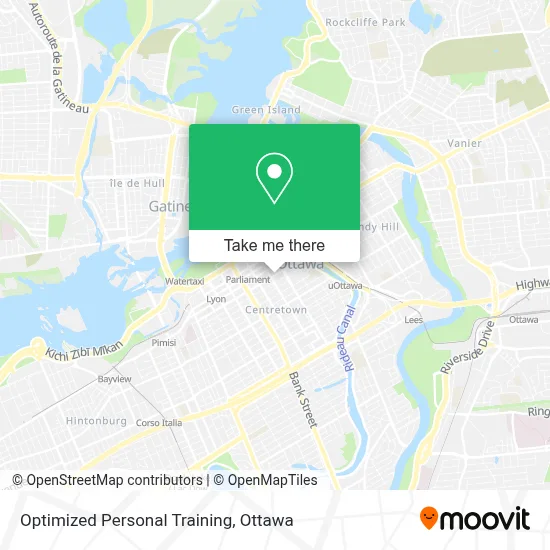 Optimized Personal Training map