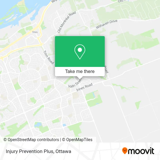 Injury Prevention Plus map