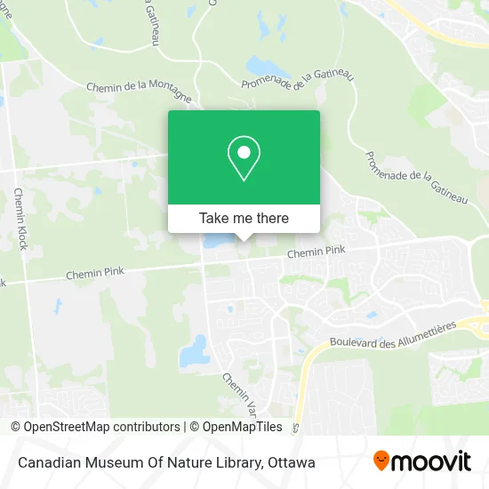 Canadian Museum Of Nature Library map