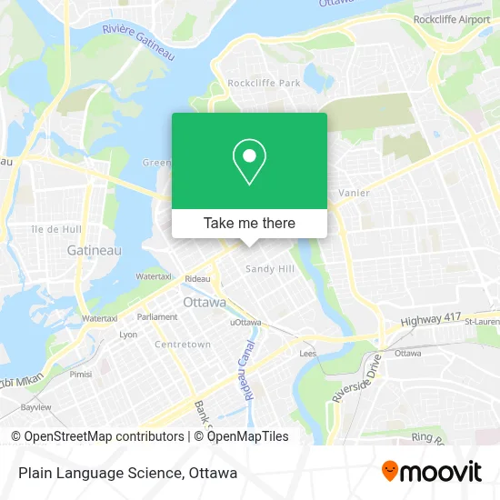 Plain Language Science map