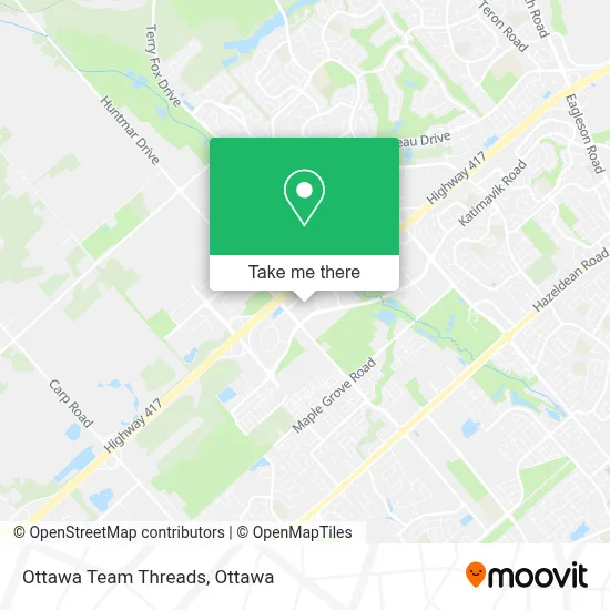 Ottawa Team Threads map