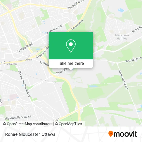 Rona+ Gloucester map
