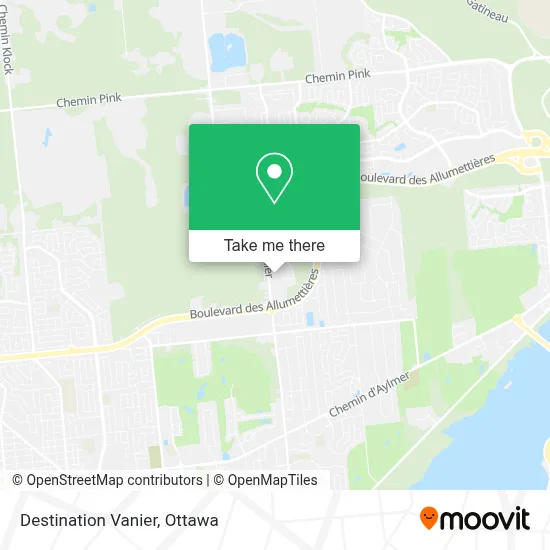Destination Vanier map
