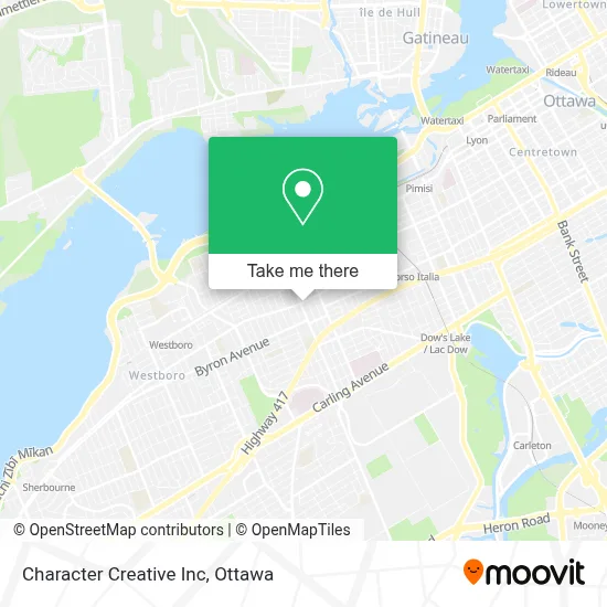 Character Creative Inc map