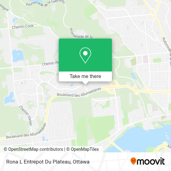 Rona L Entrepot Du Plateau map