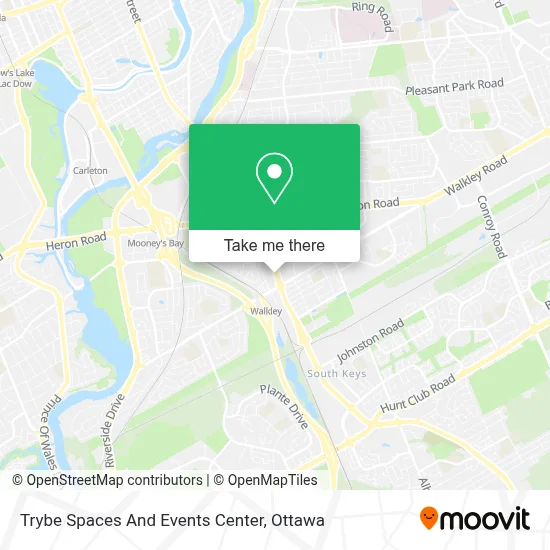 Trybe Spaces And Events Center map