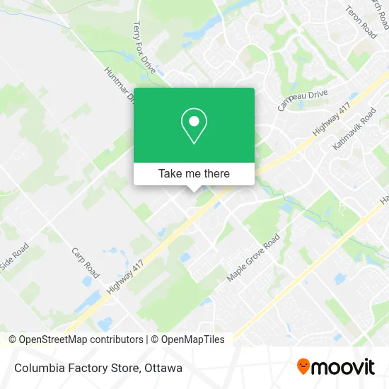 Columbia Factory Store map