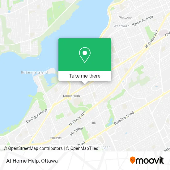 At Home Help map