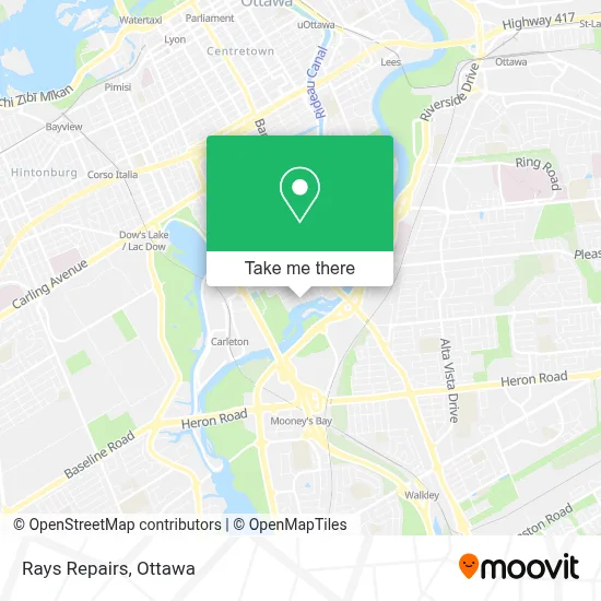 Rays Repairs map