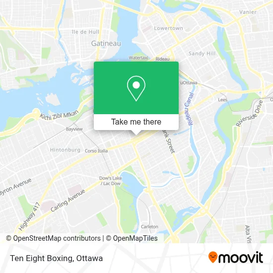 Ten Eight Boxing map
