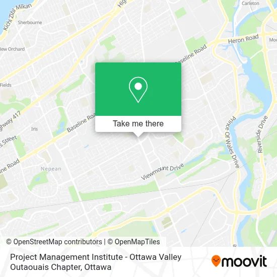 Project Management Institute - Ottawa Valley Outaouais Chapter map