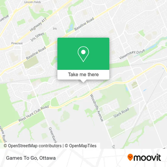 Games To Go map