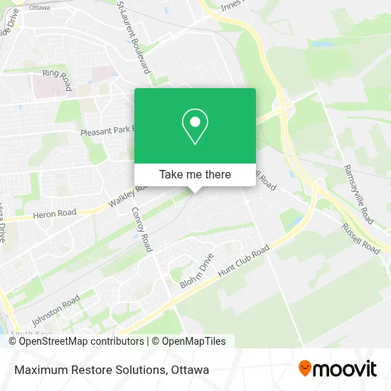 Maximum Restore Solutions map