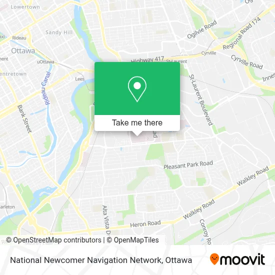 National Newcomer Navigation Network map