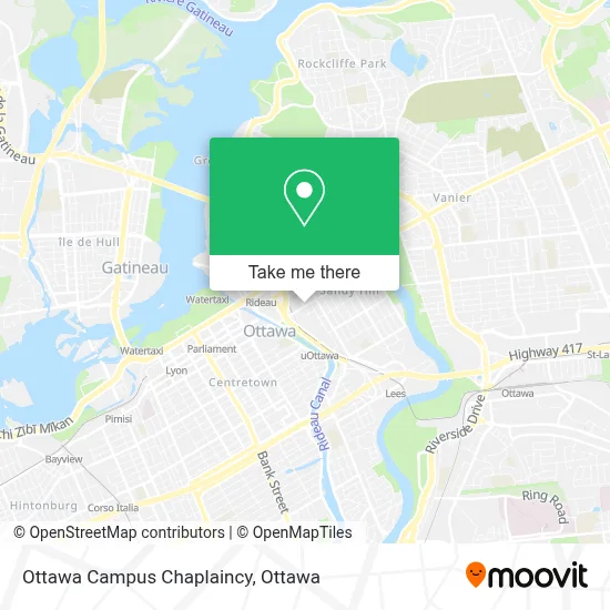 Ottawa Campus Chaplaincy map