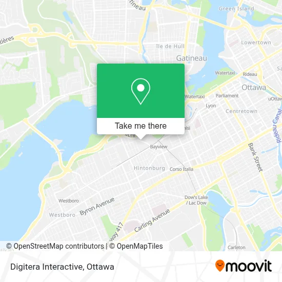 Digitera Interactive map