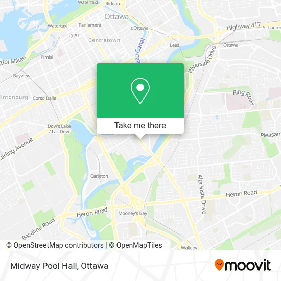 Midway Pool Hall map