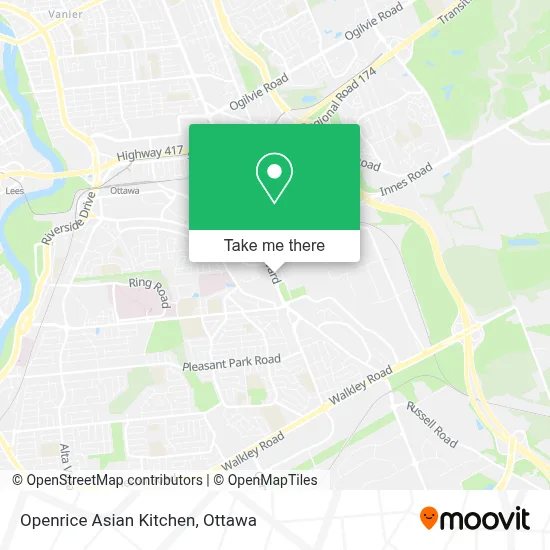 Openrice Asian Kitchen map