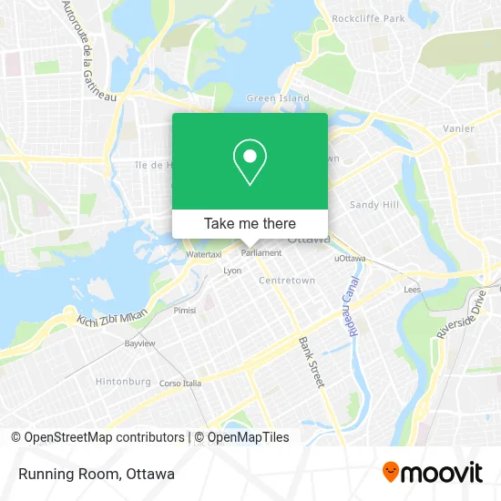 Running Room map