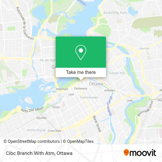 Cibc Branch With Atm map