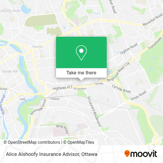 Alice Alshoofy Insurance Advisor map