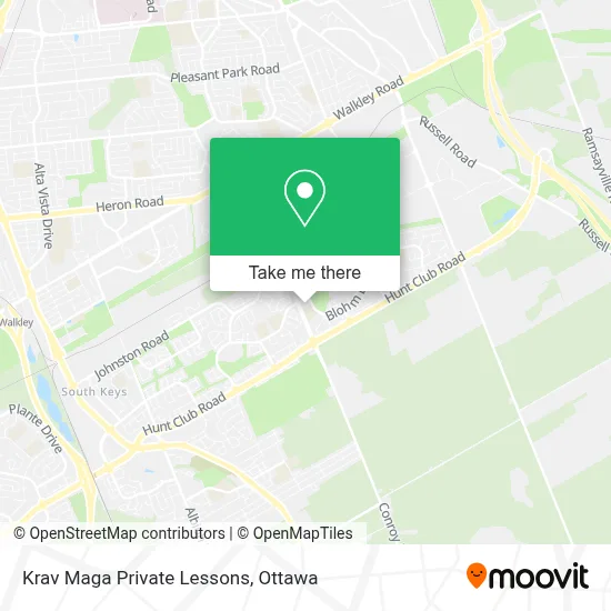 Krav Maga Private Lessons map