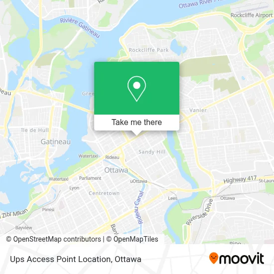 Ups Access Point Location map