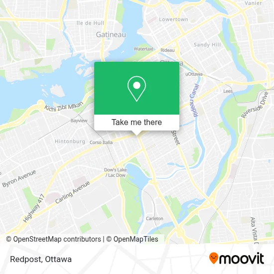 Redpost map