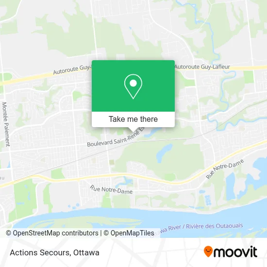 Actions Secours map