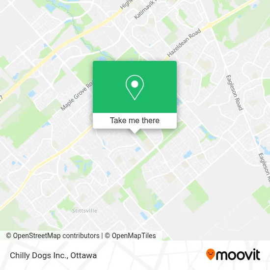 Chilly Dogs Inc. map